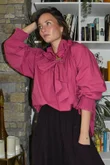 Paloma Tela Poet Blouse Deep Raspberry